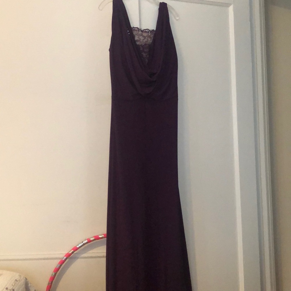 Purple long dress size 16 worn once
